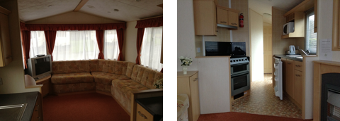 Inside of Holiday Hire Caravan